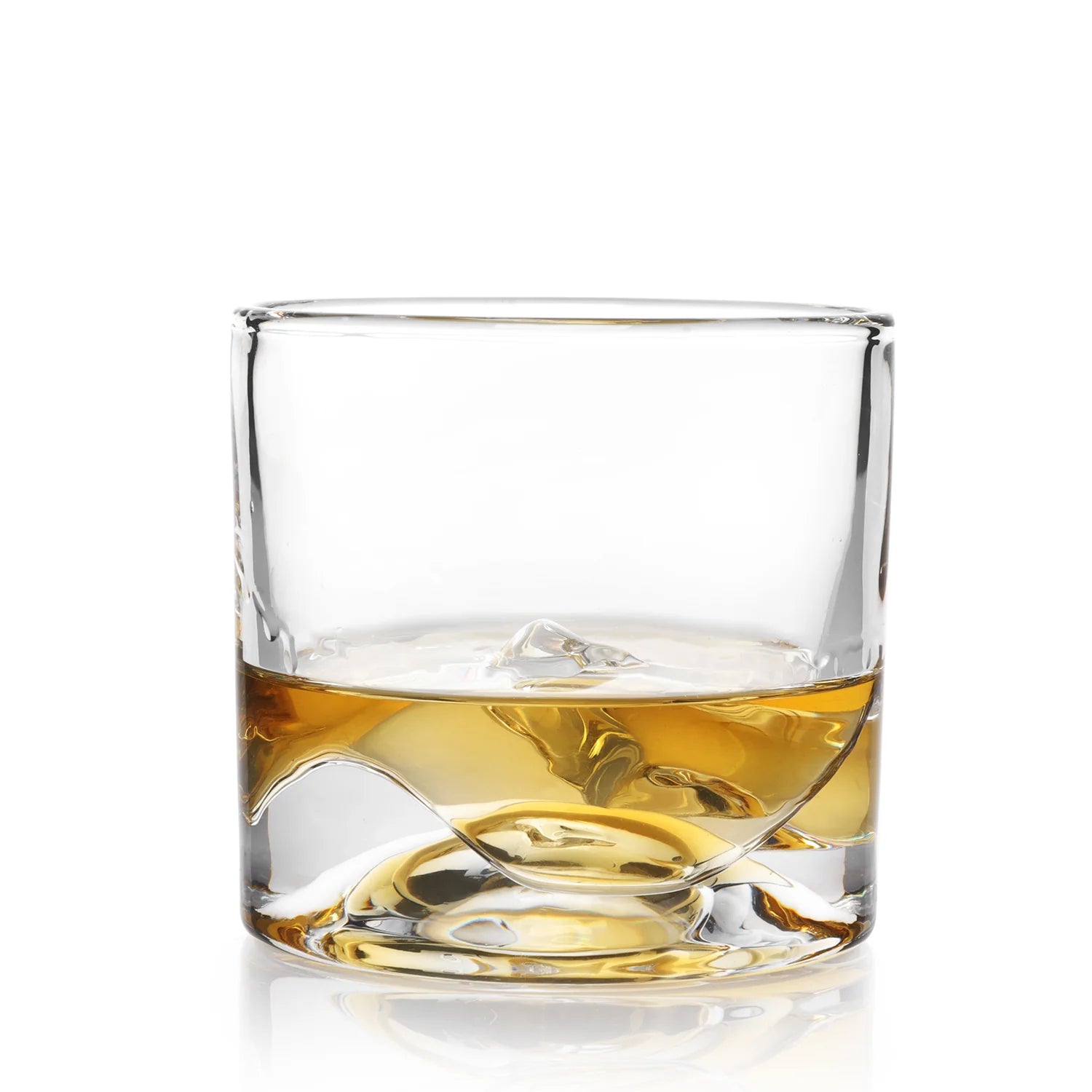 2020 Mountain-shaped Wooden Bottom Small Wine Glass Irish Whiskey Scotch  Whisky Lovers Wine Thickened Glass