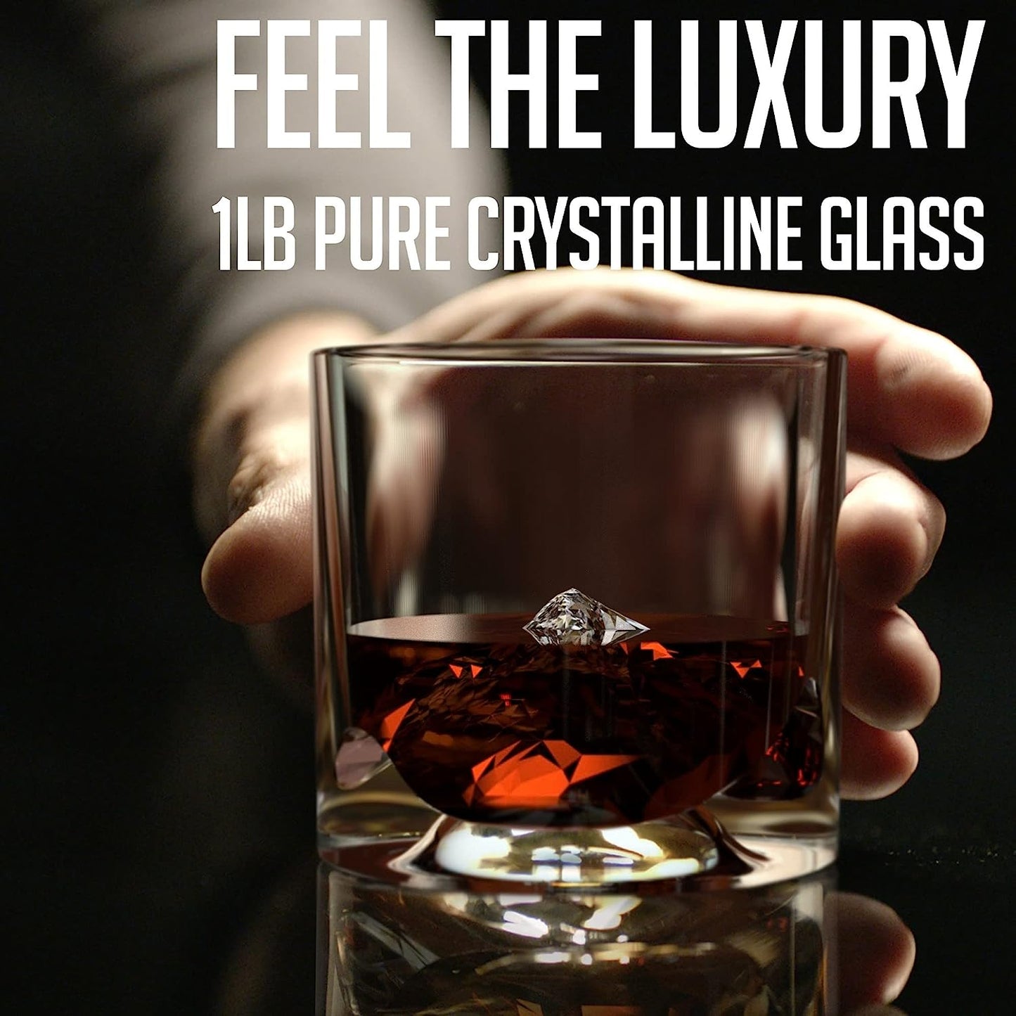 The Crystal Whiskey Peaks Glass Set of 4