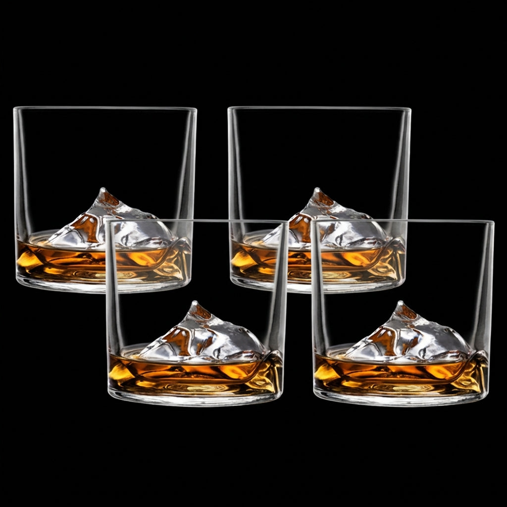 Everest Crystal Whiskey Glasses