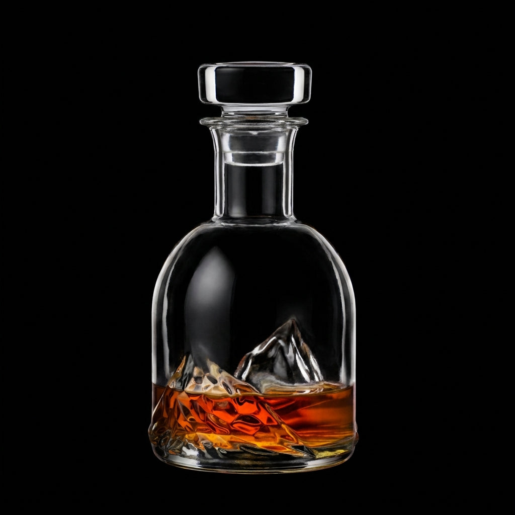 Everest Crystal Whiskey Decanter Set