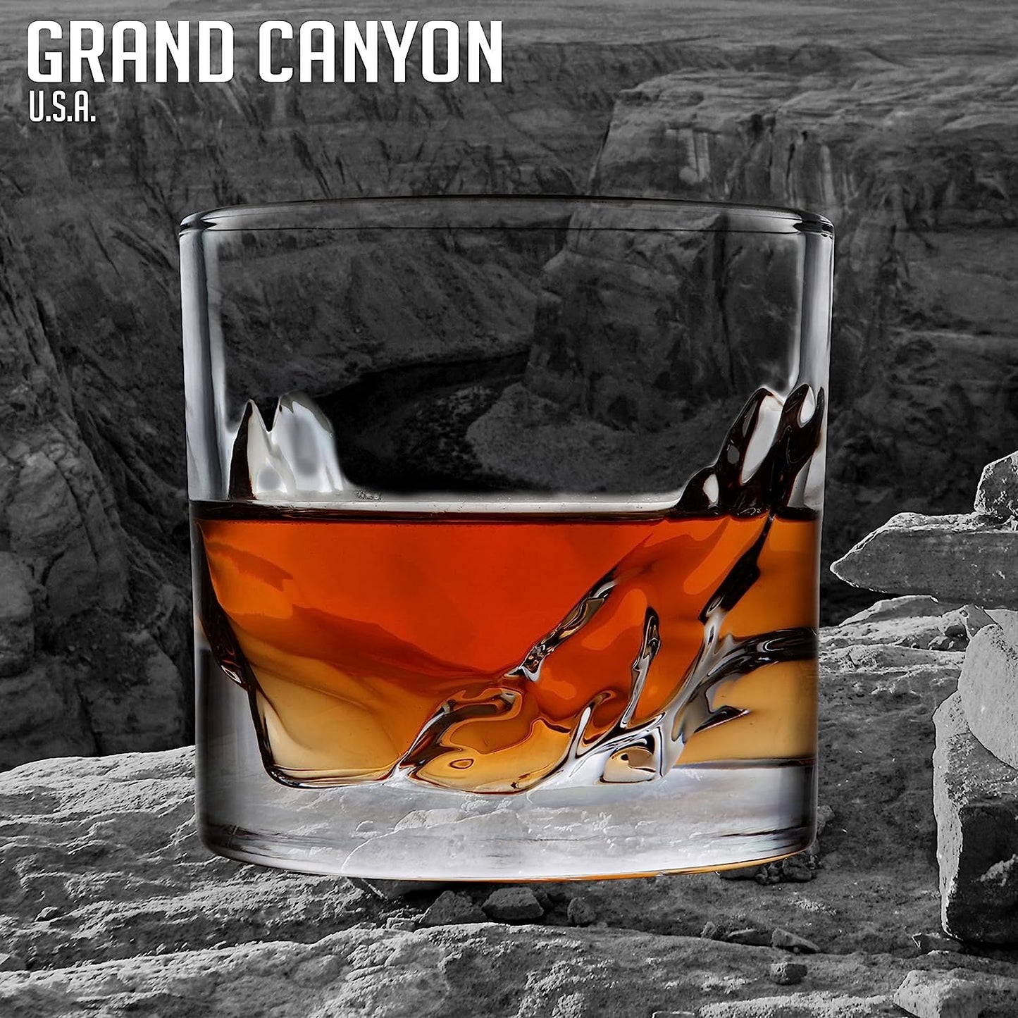 Grand Canyon Crystal Whiskey Glass - Set of 4