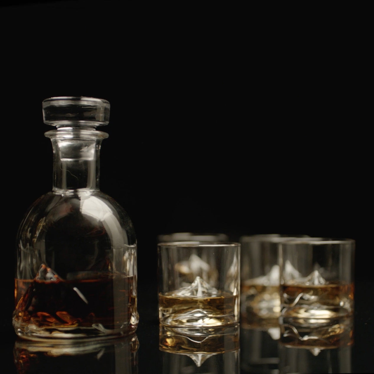 Everest Crystal Whiskey Decanter Set
