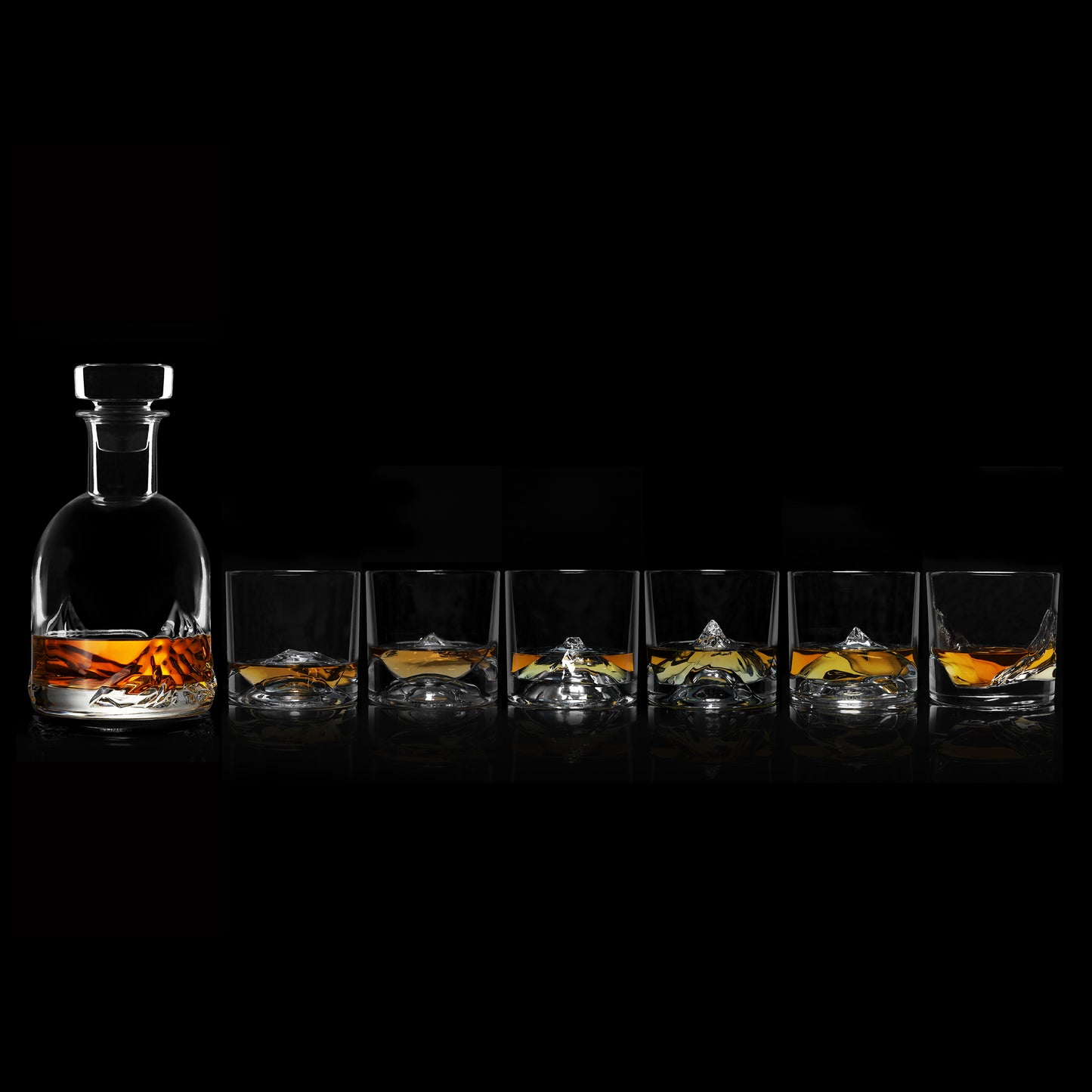 Luxury Crystal Whiskey Peaks Set