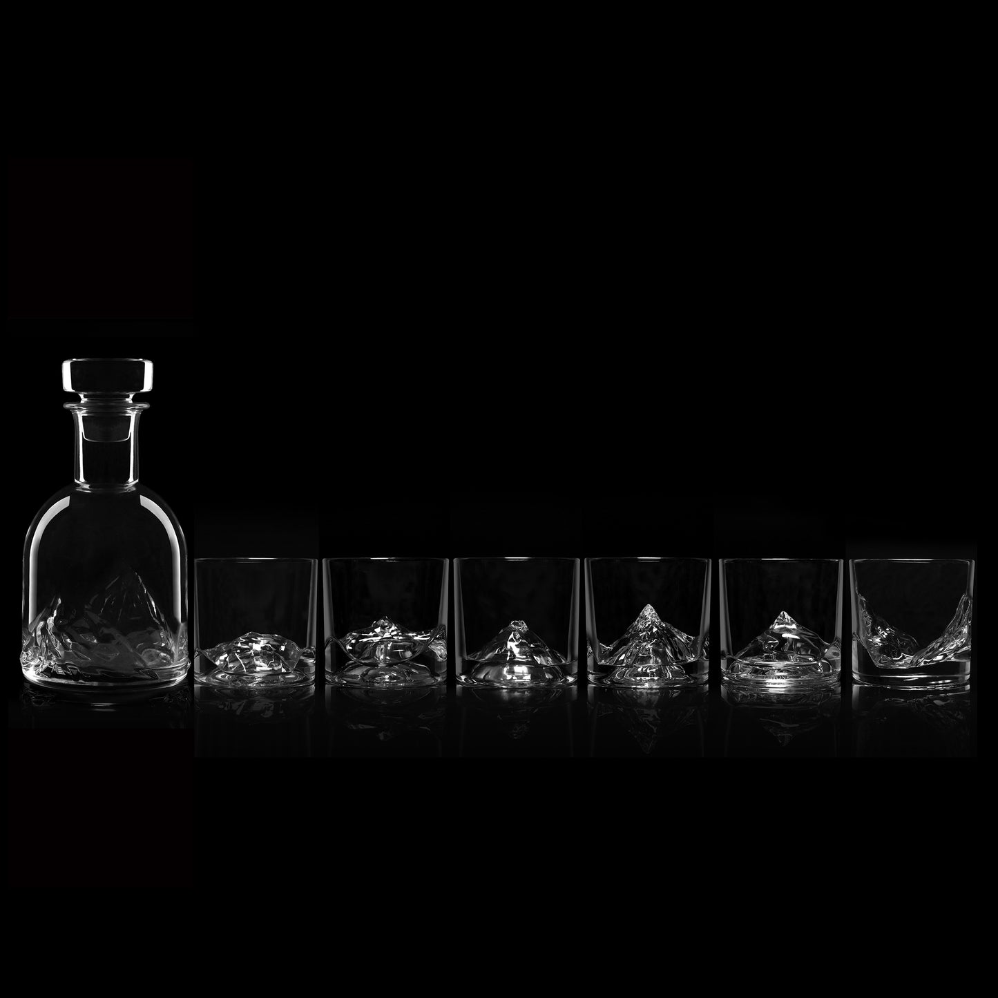 Luxury Crystal Whiskey Peaks Set