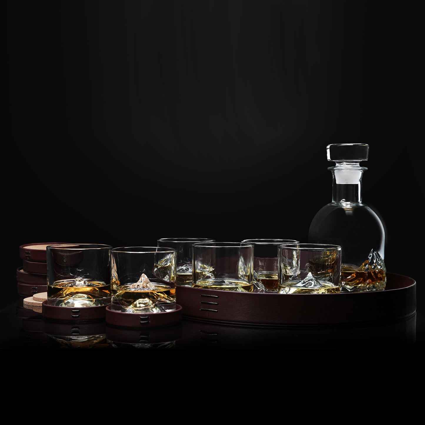 Luxury Crystal Whiskey Peaks Set