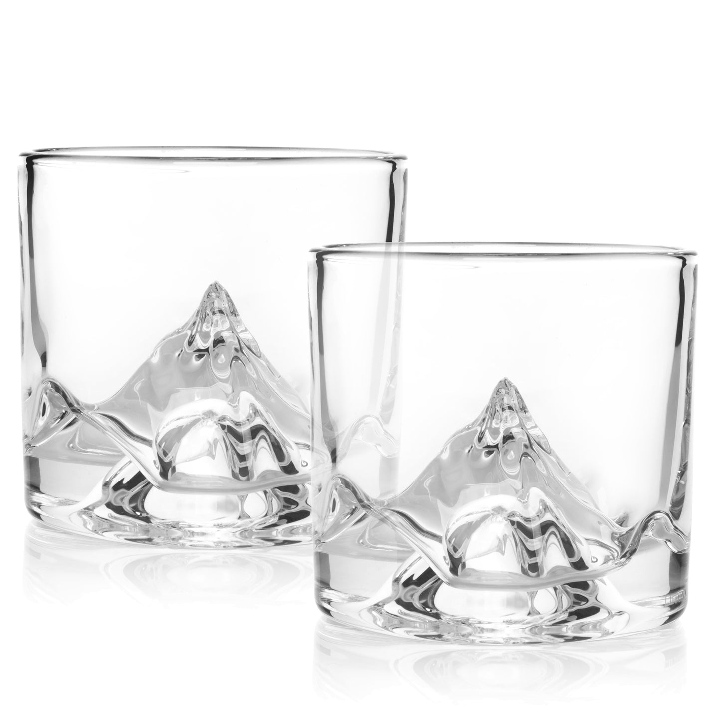 Close-up of K2 Nepalese Mountain base inside Liiton crystal whiskey glass