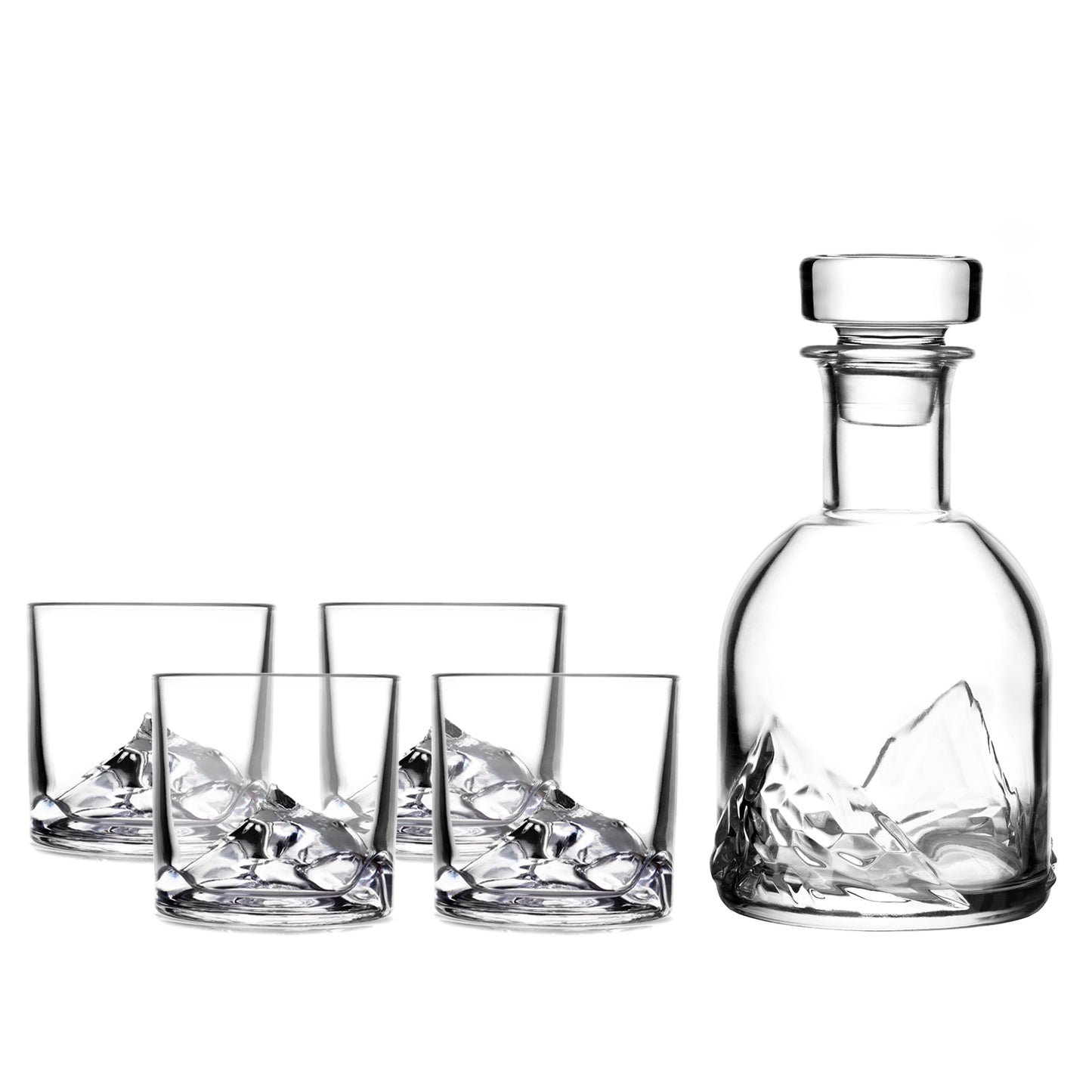 Everest Crystal Whiskey Decanter Set