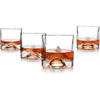 The Crystal Whiskey Peaks Glass Set of 4