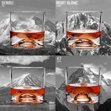 The Crystal Whiskey Peaks Glass Set of 4