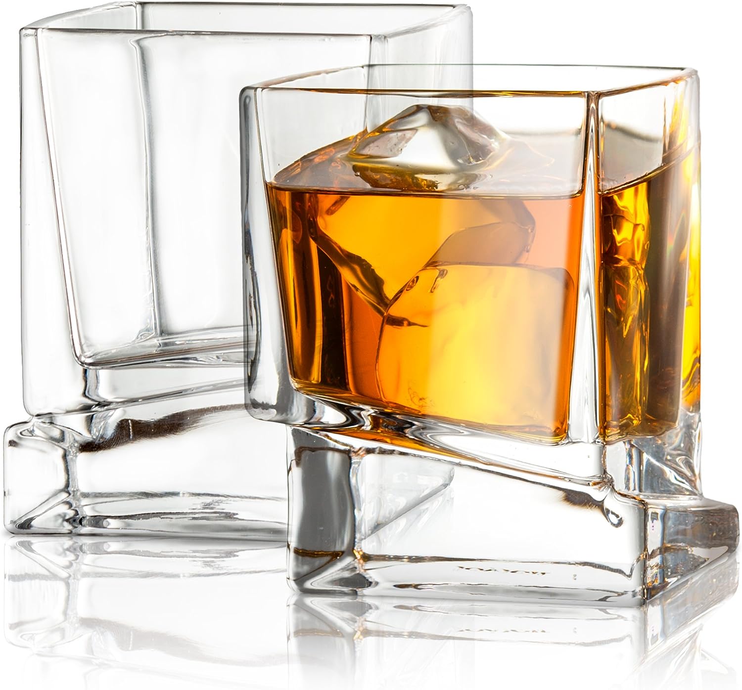 Venero Crystal Whiskey Glasses, Set of 4