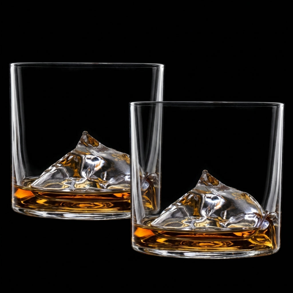 Everest Crystal Whiskey Glasses