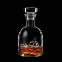 Everest Crystal Whiskey Decanter Set