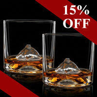 Fuji Crystal Whiskey Glasses Set of 2