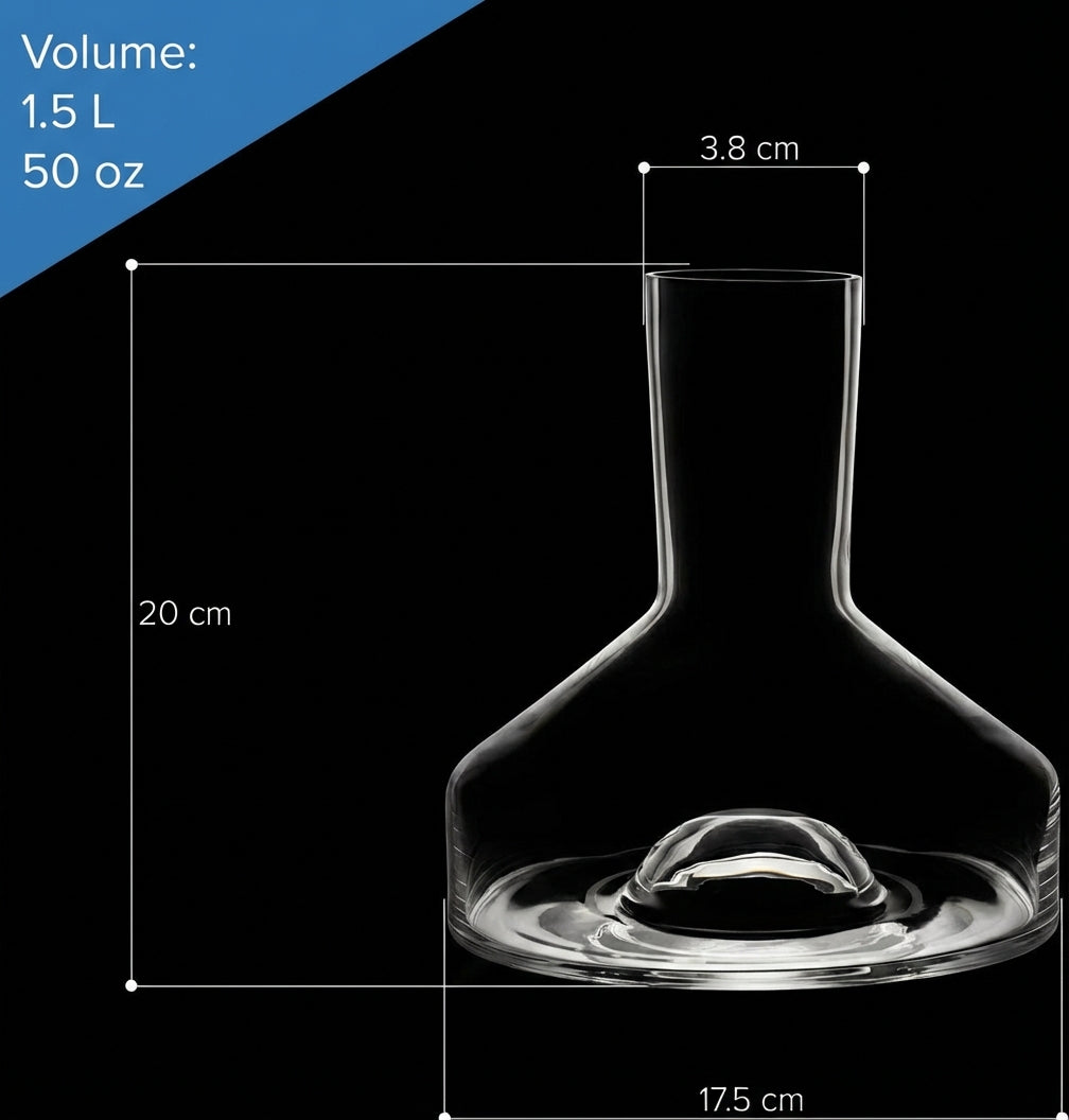 Grand Cru Glass Whiskey Decanter Carafe
