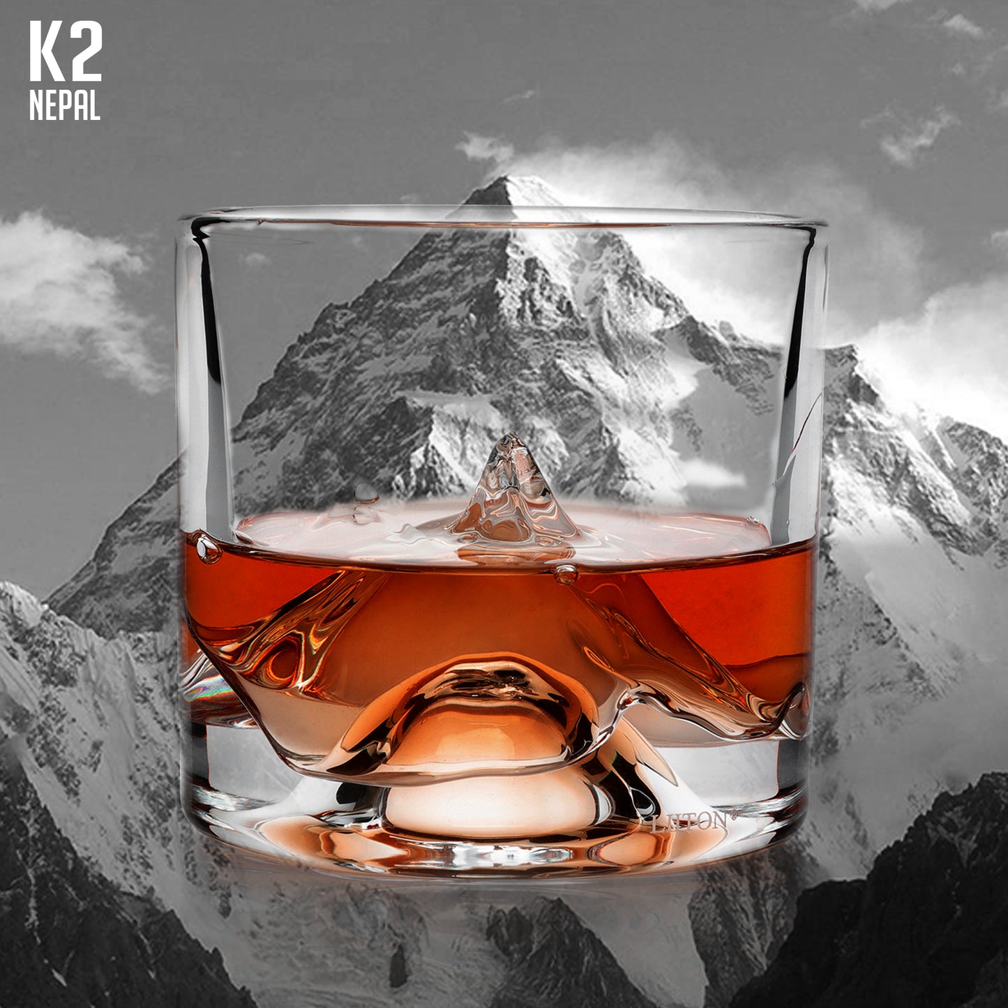 K2 Crystal Whiskey Glasses Set of 2