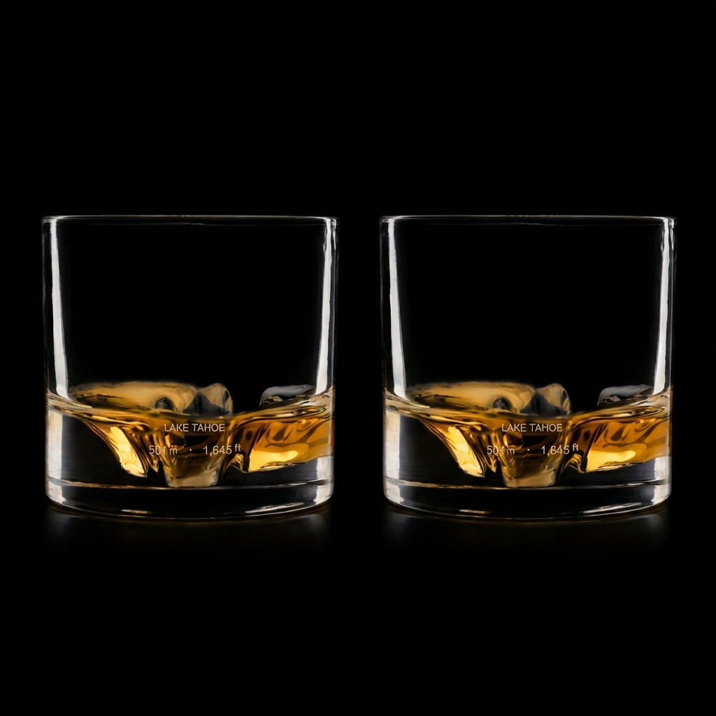 Lake Tahoe Glasses Set of 2