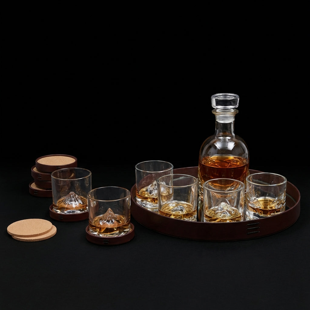 Luxury Crystal Whiskey Peaks Set