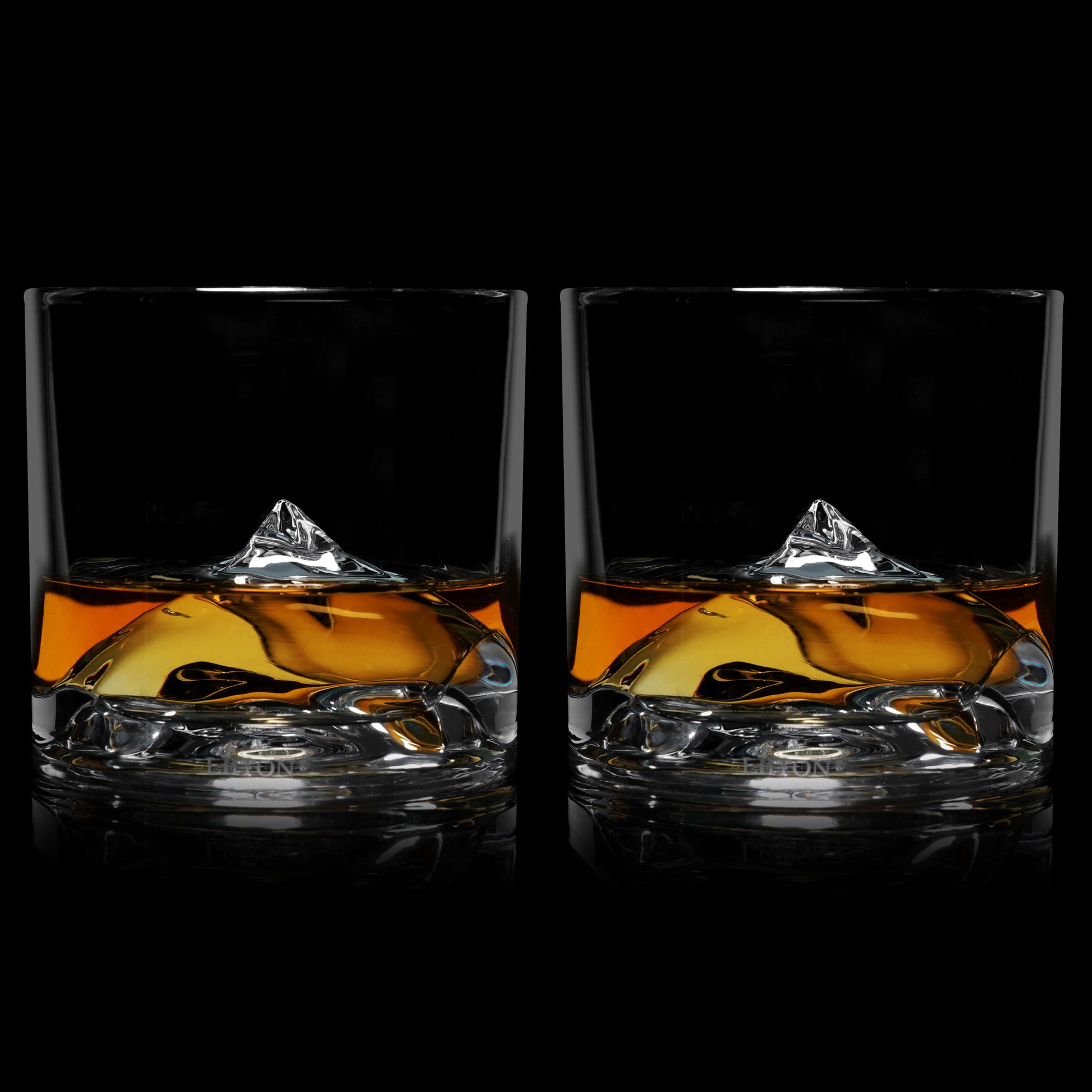 LIITON Grand Canyon Crystal Bourbon Whiskey Glasses Gift Set  of 4, Heavy Freezable Old Fashioned Cocktail Glass Tumbler, Premium Luxury  Gift for Men, Groomsman, 10 oz: Old Fashioned Glasses