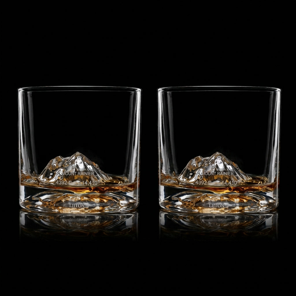 Mount Rainier Glasses Set of 2
