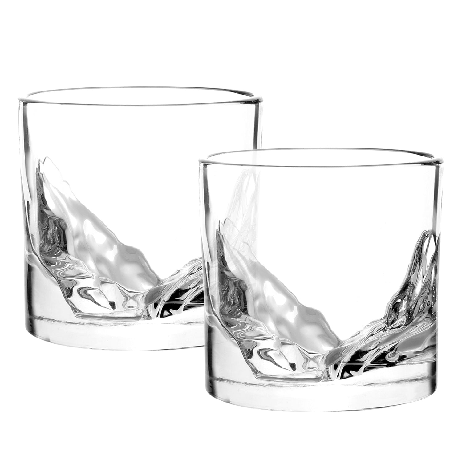 Truman Crystal Whiskey Glasses, Set of 4 - Clear