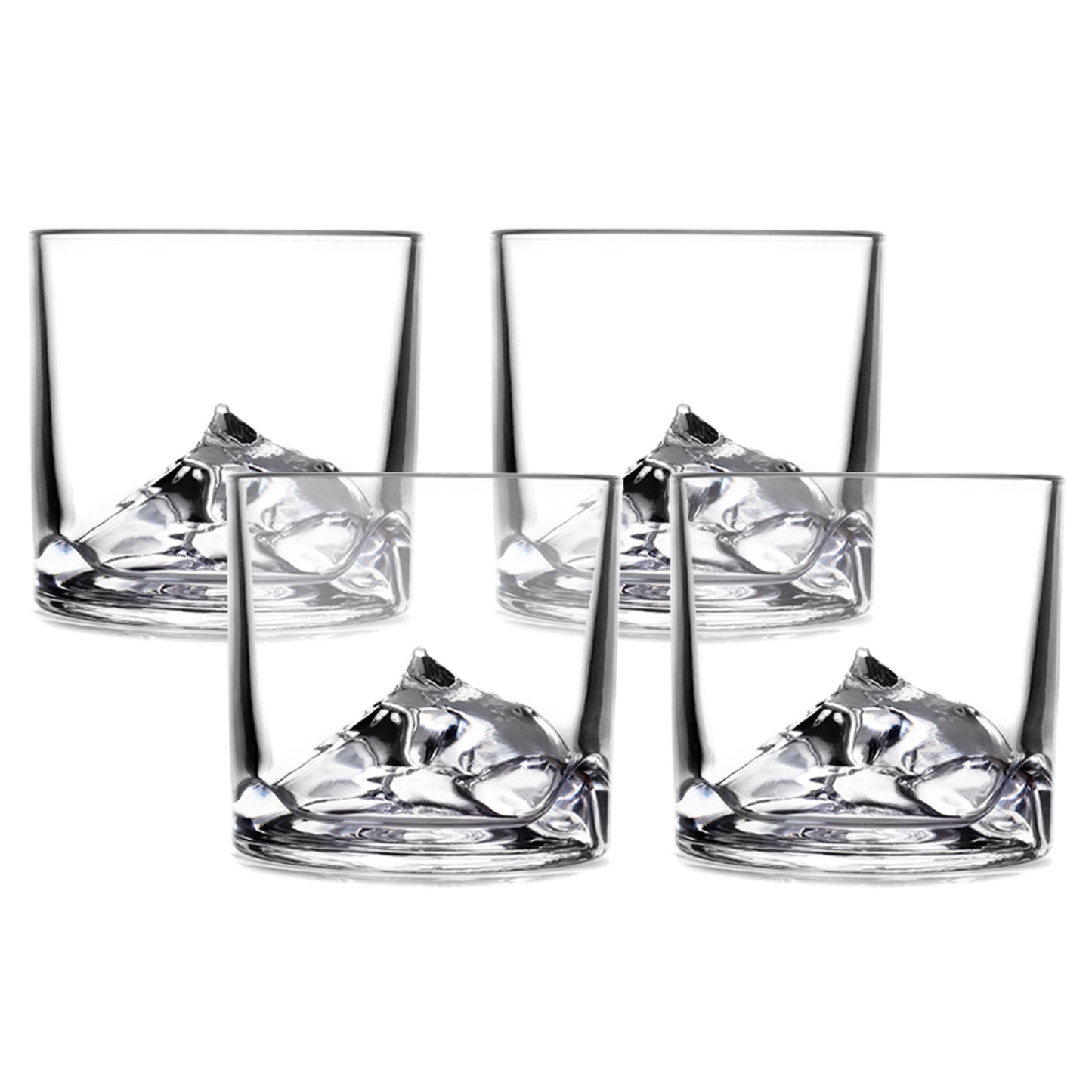 Everest Crystal Whiskey Glasses - Set of 4