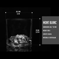 Mt. Blanc Crystal Whiskey Glasses Set of 2