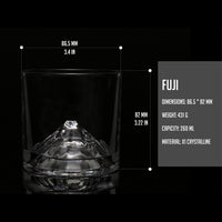 Fuji Crystal Whiskey Glasses Set of 2